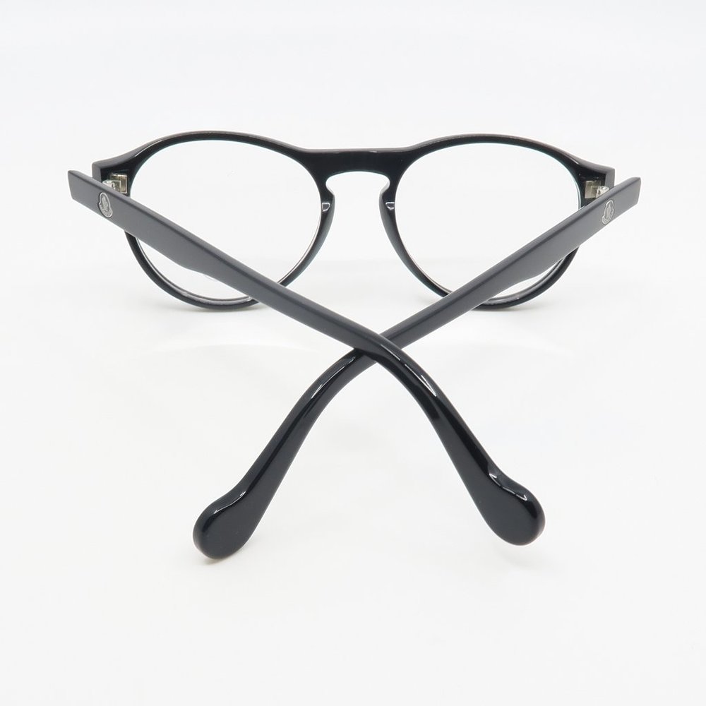 ML 5022 001 Moncler Round Black Eyeglasses w/ case - Picture 6 of 6